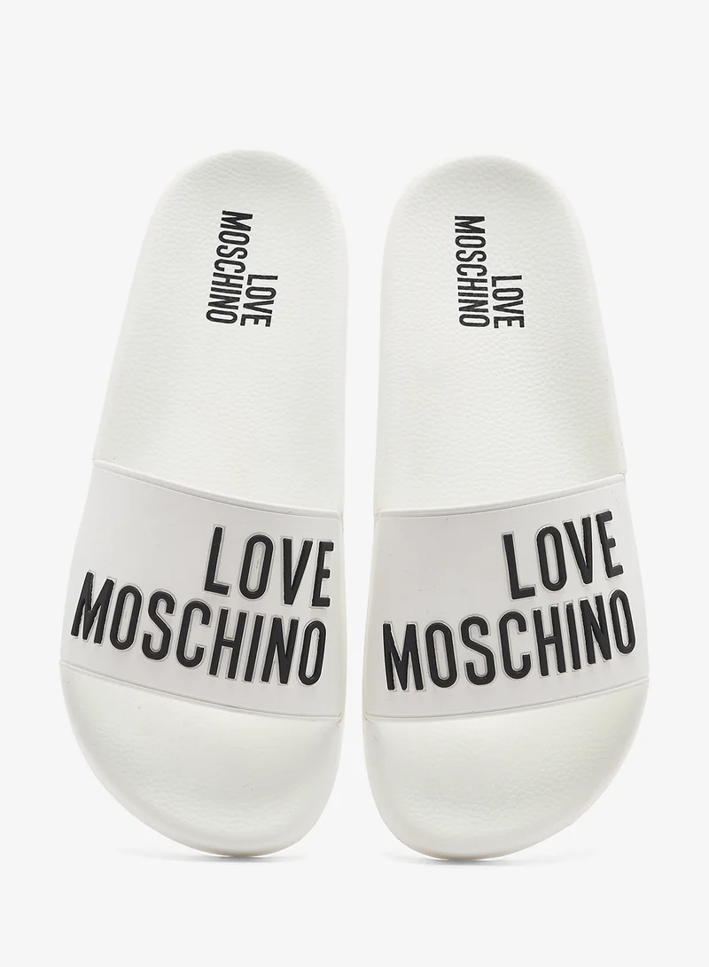 Love Moschino  Pool Slide Mules for Women | Best Price UAE